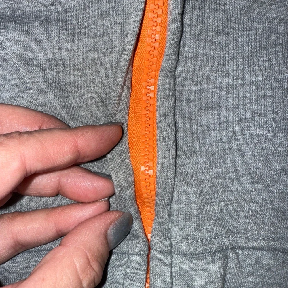 Beverly Hills Polo Club Kids Zip Up Hoodie Gray Orange‎ White Toddler 24M